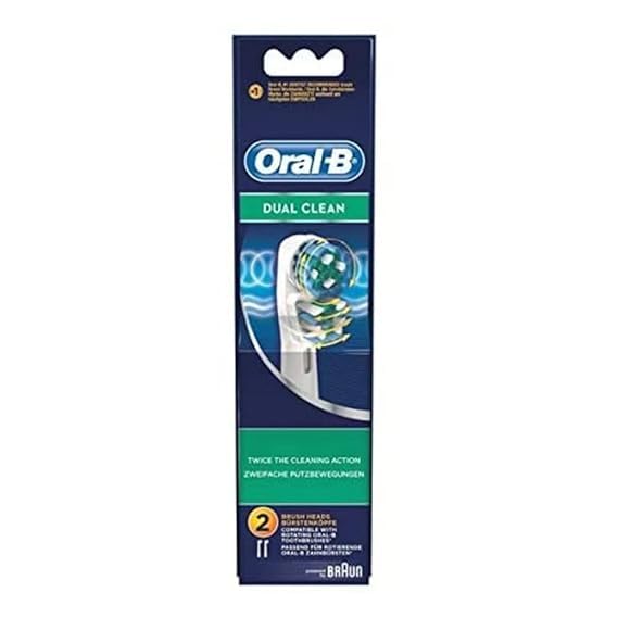 Dual Clean Electric Toothbrush for Gum Health Improvement Replacement 4 Toothbrush Heads Compact Brush Head for Deep & Complete Cleansing